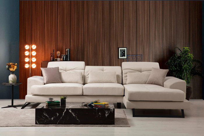Atelier Del Sofa Frido Corner Right (L3+Chl) - Ecru Atelier Del Sofa Frido Corner Right (L3+Chl) - Ecru
